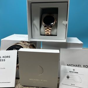 Michael Kors Access Runway Smartwatch Rose Gold Stainless Steel MKT5046 $350